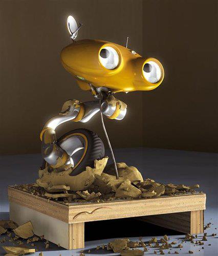 Prototipo de modelado 3D en el que se inspiró el proyecto Decabyte